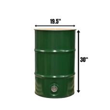 30 Gallon - 18 Gauge (1.1 mm) Drum w/ Bung